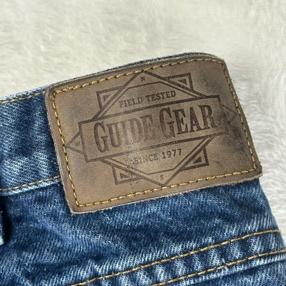 Guide Gear Flannel Lined Jeans Womens 14‎ Blue Straight VTG Plaid Cotton Denim